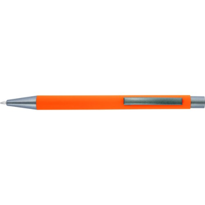 BALL PEN with Rubber Finish in Orange