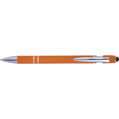 BALL PEN with Rubber Finish in Orange