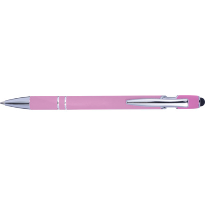 BALL PEN with Rubber Finish in Pink