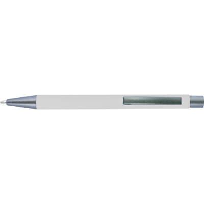 BALL PEN with Rubber Finish in White