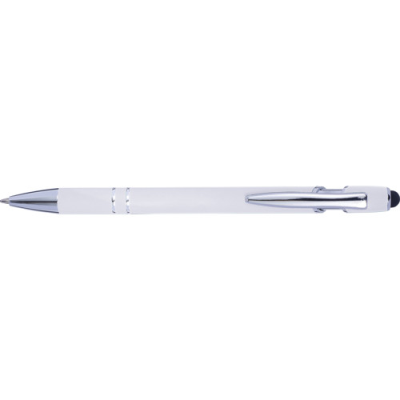 BALL PEN with Rubber Finish in White