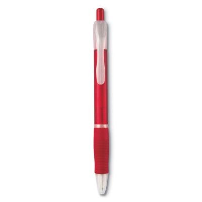 BALL PEN with Rubber Grip in Red