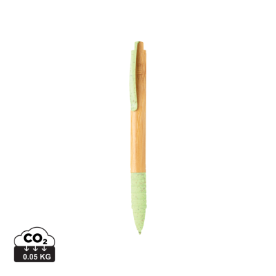 BAMBOO & WHEAT STRAW PEN in Green