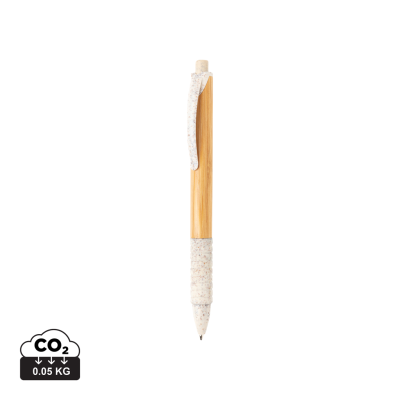 BAMBOO & WHEAT STRAW PEN in White