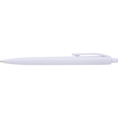 BARGAIN - PLASTIC BALL PEN in White