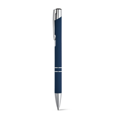 BETA SOFT SOFT TOUCH ALUMINIUM METAL BALL PEN in Blue