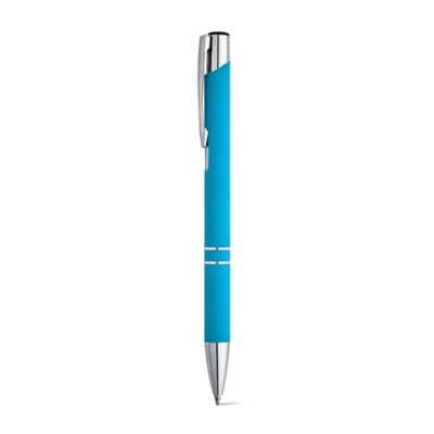 BETA SOFT SOFT TOUCH ALUMINIUM METAL BALL PEN in Light Blue