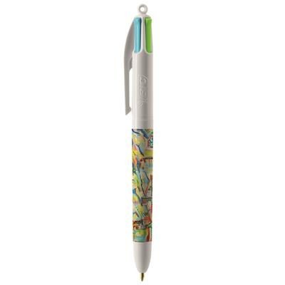 BIC® 4 COLOURS FASHION BALLPEN + LANYARD DIGITAL