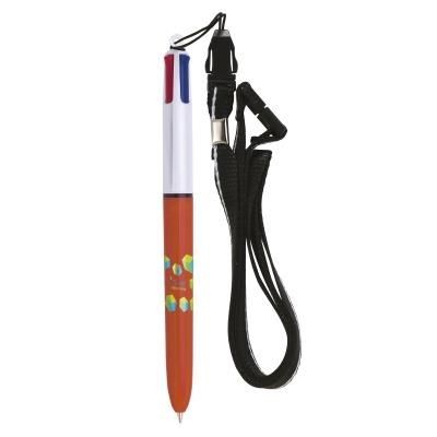 BIC® 4 COLOURS FINE + LANYARD SCREEN PRINTING