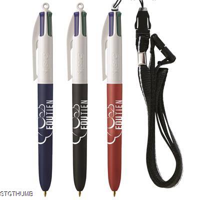 BIC® 4 COLOURS SOFT with Lanyard Screen Print