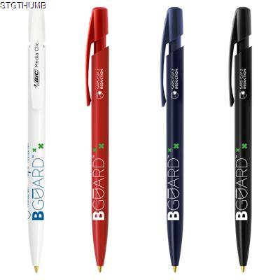 BIC® MEDIA CLIC BGUARD™ ANTIBACTERIAL BALL PEN SARS-COV-2 LOGO SCREEN PRINT