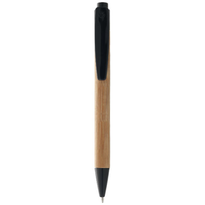 BORNEO BAMBOO BALL PEN (BLACK INK) in Natural & Solid Black