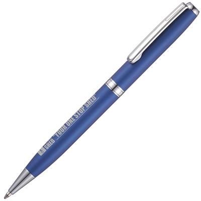 BOSTON CLIK-SURE BALL PEN in Blue