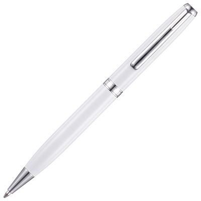 BOSTON CLIK-SURE BALL PEN in White