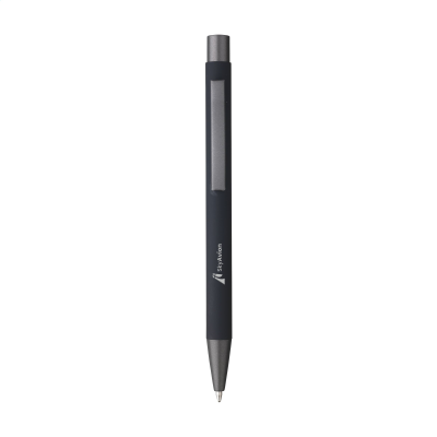 BRADY SOFT TOUCH RECYCLED ALUMINIUM METAL PEN in Black