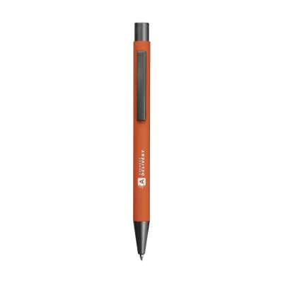 BRADY SOFT TOUCH RECYCLED ALUMINIUM METAL PEN in Orange