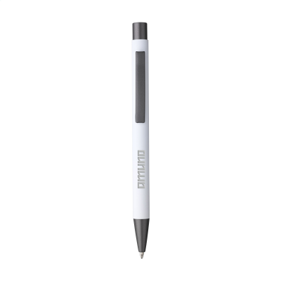 BRADY SOFT TOUCH RECYCLED ALUMINIUM METAL PEN in White