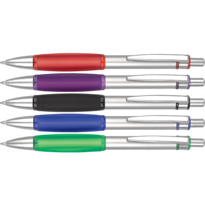 CLEARANCE IRIS GRIP ENTERPRISE BALL PEN (LINE COLOUR PRINT)