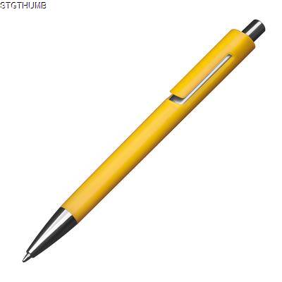 COLOURFUL PLASTIC BALL PEN in Yellow