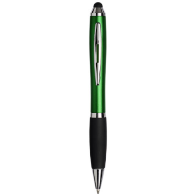 CURVY STYLUS BALL PEN in Green & Solid Black