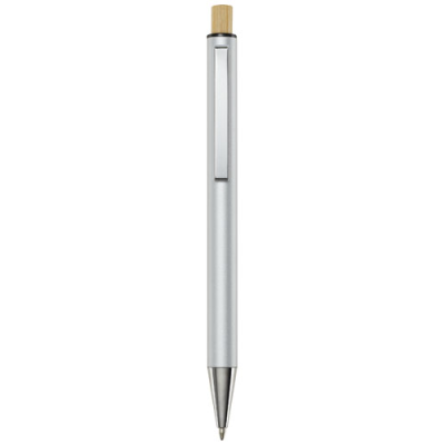 CYRUS RECYCLED ALUMINIUM METAL BALL PEN (BLACK INK) in Silver