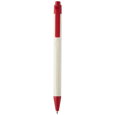 DAIRY DREAM RECYCLED MILK CARTONS BALL PEN (BLACK INK) in Red