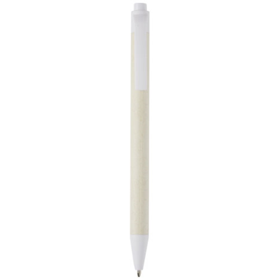 DAIRY DREAM RECYCLED MILK CARTONS BALL PEN (BLACK INK) in White