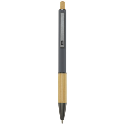 DARIUS RECYCLED ALUMINIUM METAL BALL PEN (BLACK INK) in Grey