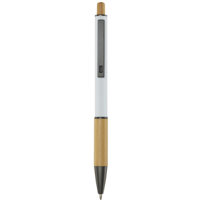 DARIUS RECYCLED ALUMINIUM METAL BALL PEN (BLACK INK) in White