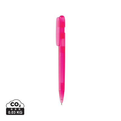 DEVIN GRS CERTIFIED RABS PEN CLEAR TRANSPARENT in Pink