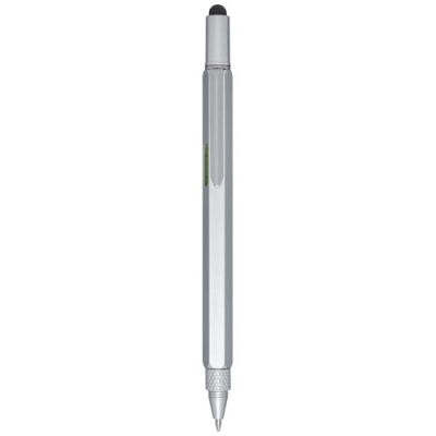 DORA RECYCLED ALUMINIUM METAL MULTIFUNCTION PEN in Silver