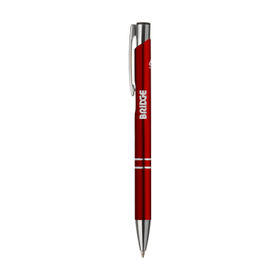 EBONY RECYCLED ALUMINIUM METAL PEN in Red