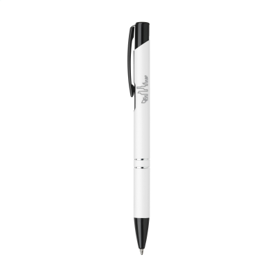 EBONY RUBBER PEN in White