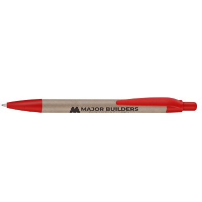 ECO - STRAWKRAFT BALL PEN (LINE COLOUR PRINT)