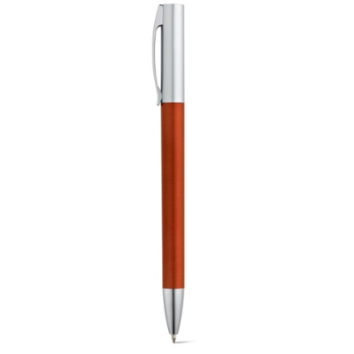 ELBE TWIST ACTION BALL PEN with Metal Clip in Dark Orange