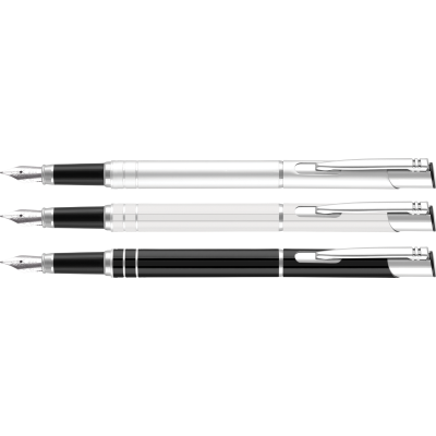 ELECTRA FOUNTAIN PEN (FULL COLOUR PRINT) WHITE ONLY