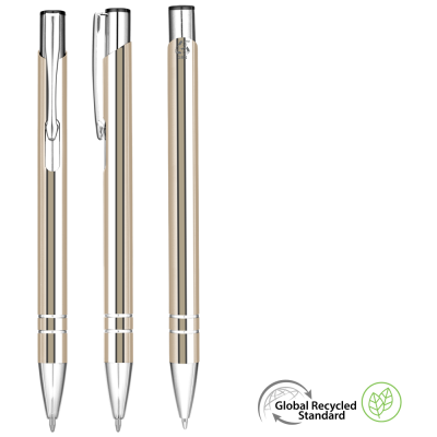 ELECTRA GRS RECYCLED METAL BALL PEN - GOLD