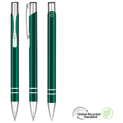 ELECTRA GRS RECYCLED METAL BALL PEN - GREEN