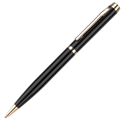 ENVOY METAL BALL PEN - BLACK - GOLD