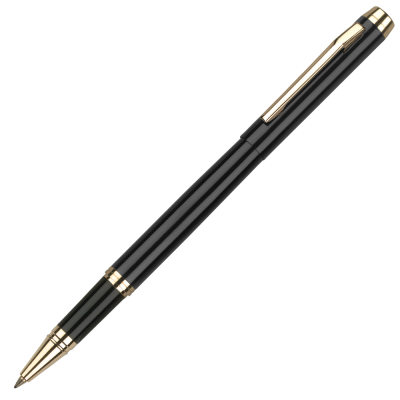 ENVOY ROLLERBALL PEN - BLACK - GOLD