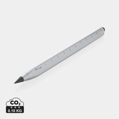 EON RCS RECYCLED ALUMINUM INFINITY MULTITASKING PEN in Silver