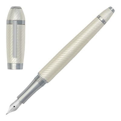 FOUNTAIN PEN ARC FUTURIST SILVER