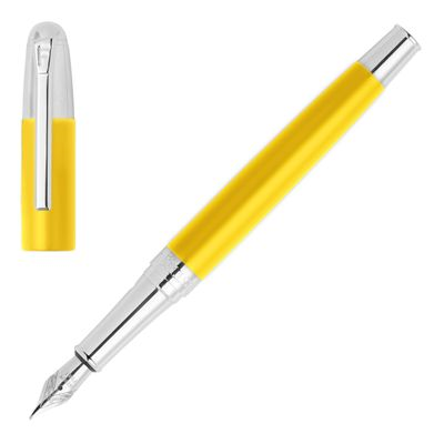 FOUNTAIN PEN CLASSICALS SILVER CHROME YELLOW