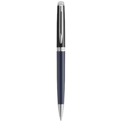 HEMISPHERE COLOUR BLOCKING BALL PEN with Palladium Trim in Blue_&_Solid Black