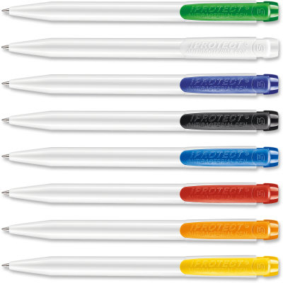 IPROTECT PUSH BUTTON PLASTIC BALL PEN