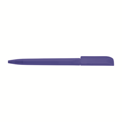 JAG TWIST ACTION FROSTED PLASTIC BALL PEN in Blue