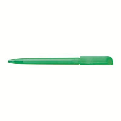 JAG TWIST ACTION FROSTED PLASTIC BALL PEN in Light Green