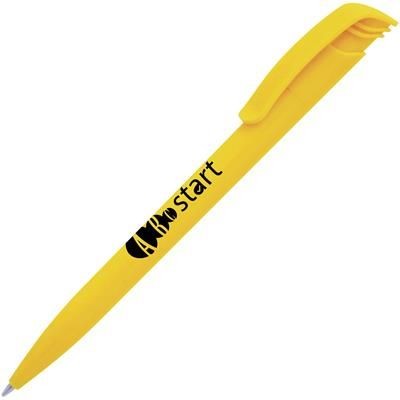 KODA PLASTIC COLOUR BALL PEN in Yellow