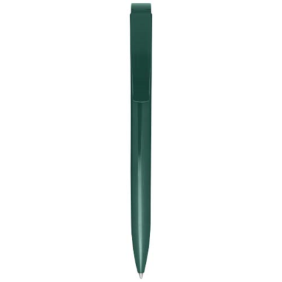 LUCIA RECYCLED PLASTIC BALL PEN (BLACK INK) in Forest Green