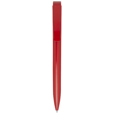 LUCIA RECYCLED PLASTIC BALL PEN (BLACK INK) in Red